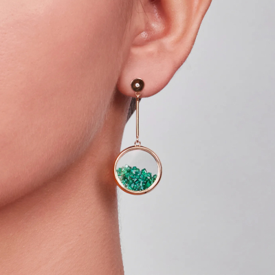 CERCEI SMARALD aur 18k / smaralde / diamant